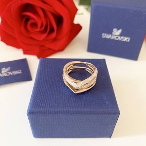 SWAROVSKI Genius Rose gold plated and Crystal Ring
